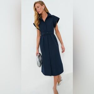 Tuckernuck Navy Midi Dress with Belt